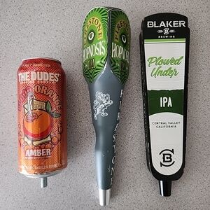 Lot Of 3 Beer Tap Firestone | The Dudes | Blaker Brewing
